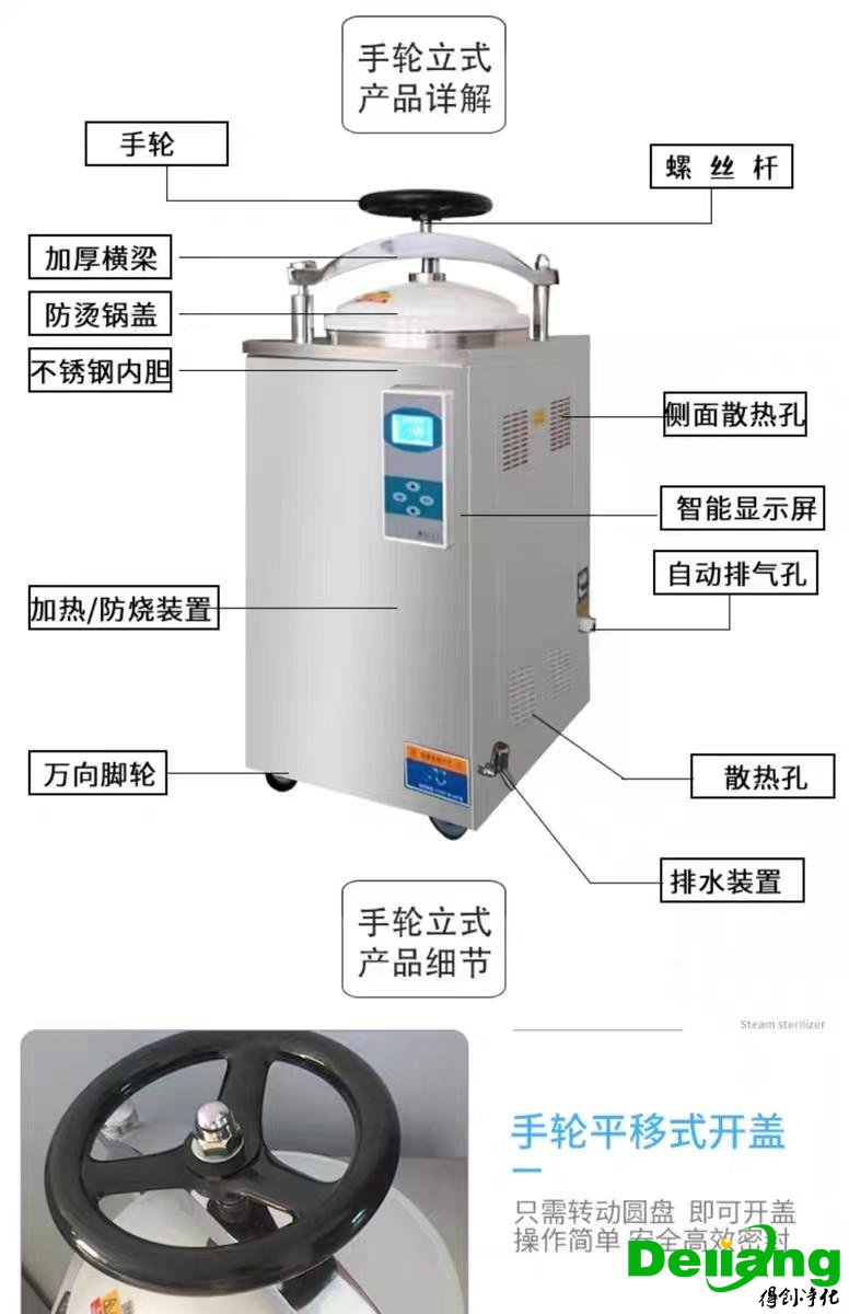 蒸氣滅菌器-結構說明